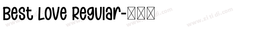 Best Love Regular字体转换
